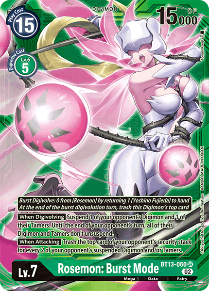 Rosemon: Burst Mode BT13-060 (Alternate Art 2)