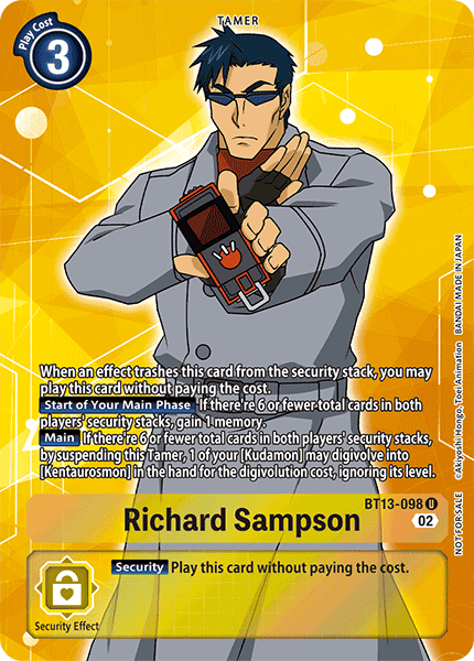 Richard Sampson BT13-098 (Alternate Art)
