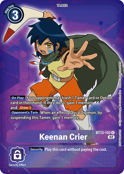 Keenan Crier BT13-102 (Alternate Art)