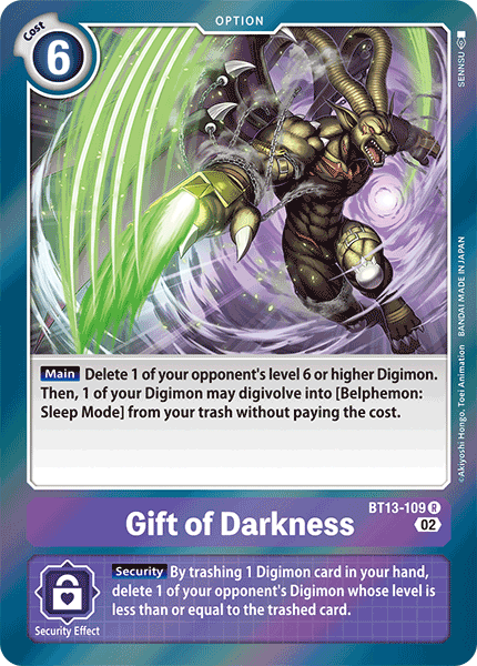 Gift of Darkness BT13-109