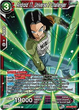 Android 17, Universe 7 Challenger BT14-012
