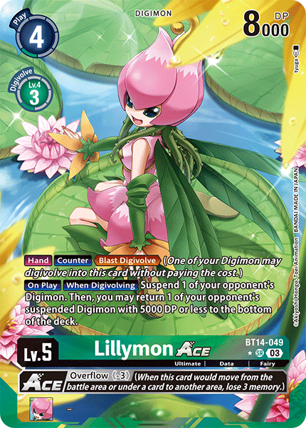 Lillymon Ace BT14-049 (Alternate Art)