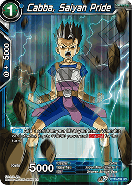 Cabba, Saiyan Pride BT15-039