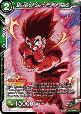 Kaio-Ken Son Goku, Confronting Invasion BT15-068