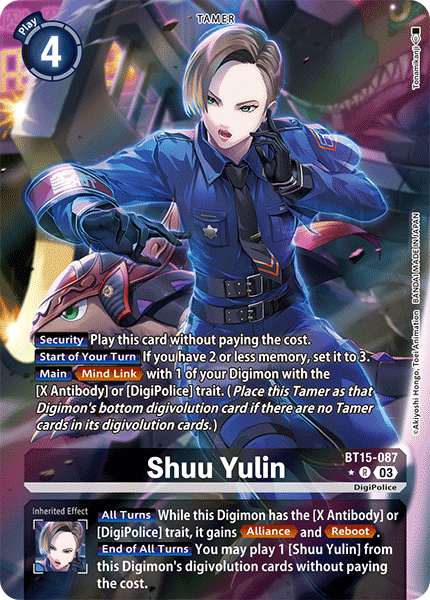 Shuu Yulin BT15-087 (Alternate Art)