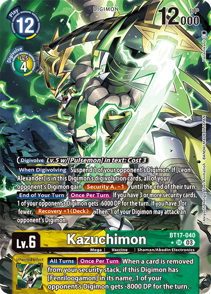 Kazuchimon BT17-040 (Alternate Art)