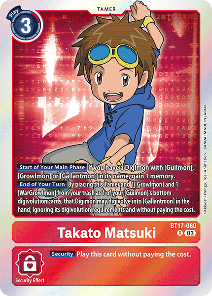 Takato Matsuki BT17-080