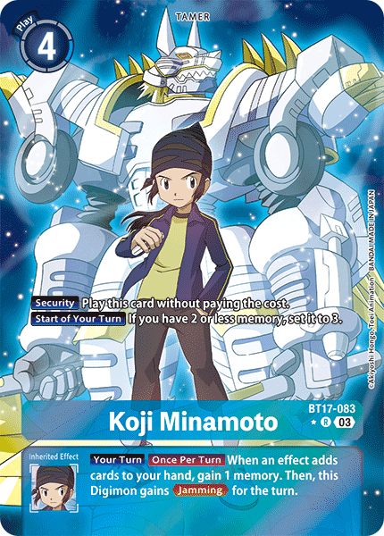 Koji Minamoto BT17-083 (Alternate Art)