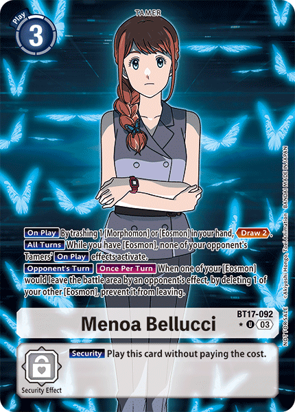 Menoa Bellucci BT17-092 (Alternate Art)