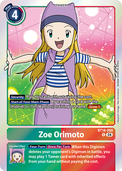 Zoe Orimoto BT18-090