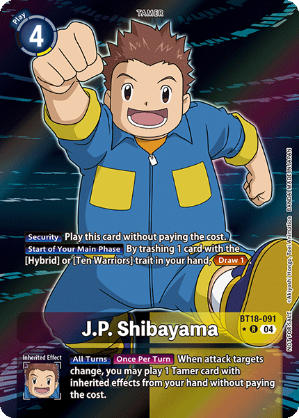 J.P. Shibayama BT18-091 (Alternate Art)