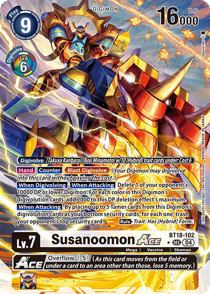 Susanoomon ACE BT18-102 (Alternate Art)