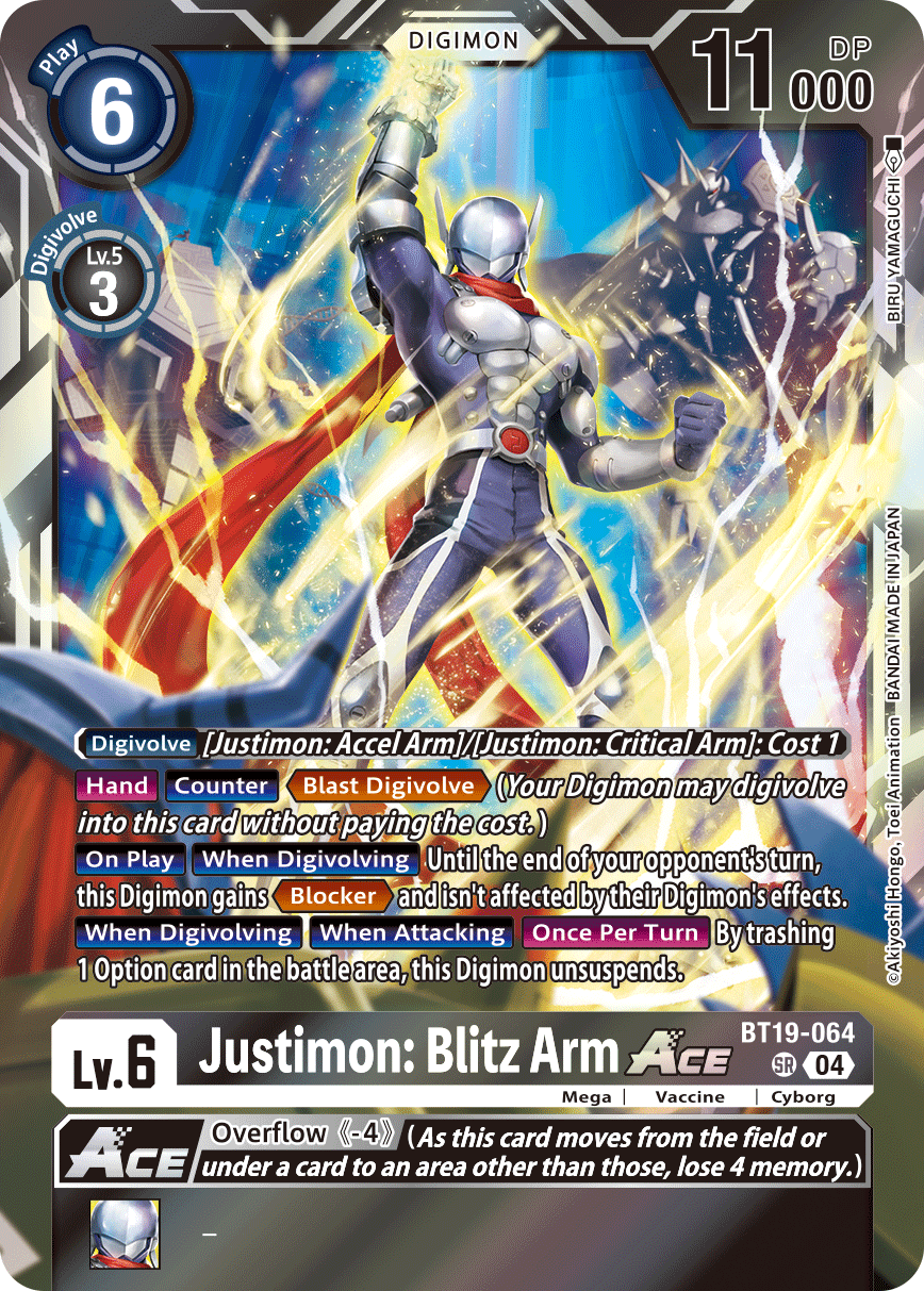 Justimon: Blitz Arm ACE BT19-064