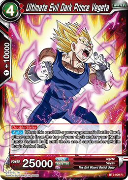 Ultimate Evil Dark Prince Vegeta BT2-009