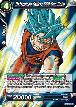 Determined Striker SSB Son Goku BT2-037