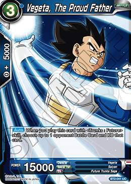 Vegeta, The Proud Father BT2-041