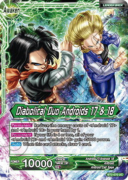 Android 17 // Diabolical Duo Androids 17 & 18 BT2-070