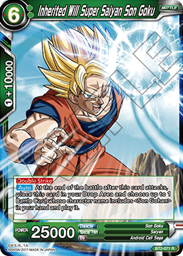 Inherited Will Super Saiyan Son Goku BT2-071