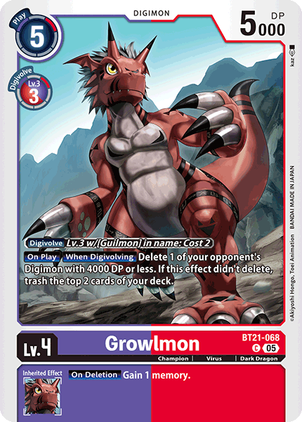 Growlmon BT21-068