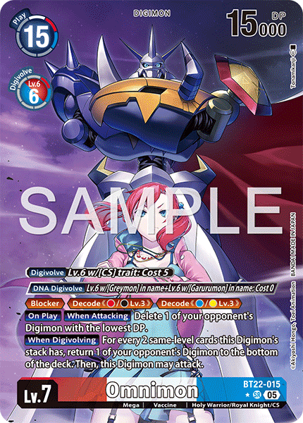 Omnimon BT22-015 (Alternate Art)