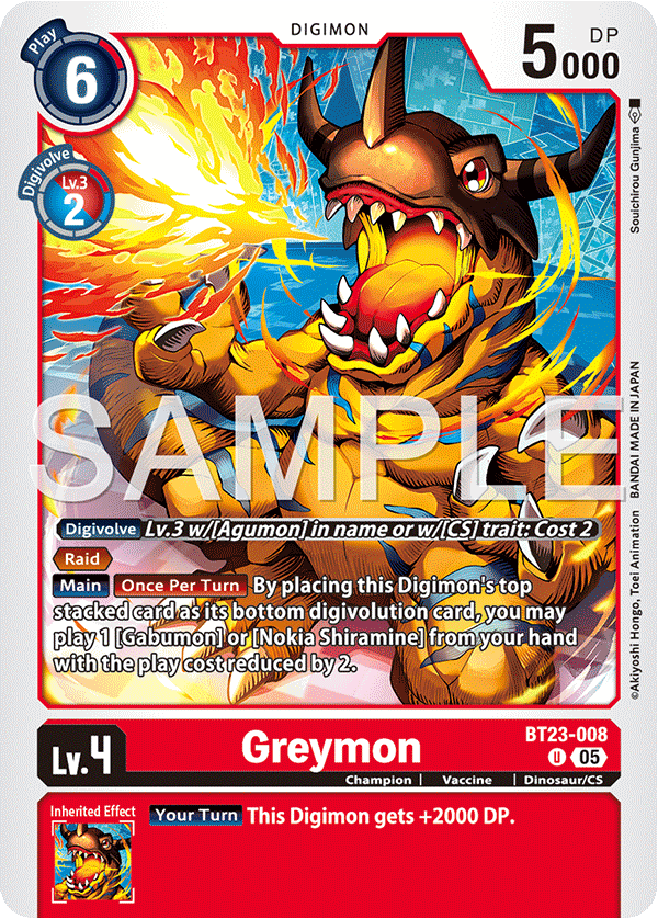 Greymon BT23-008