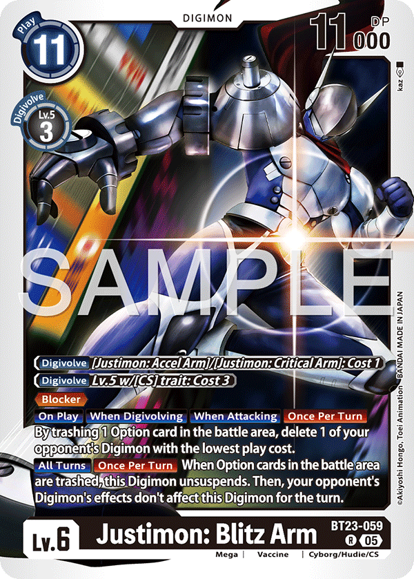 Justimon: Blitz Arm BT23-059
