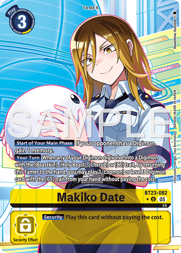 Makiko Date BT23-082 (Alternate Art)