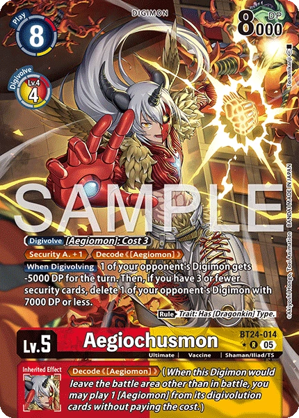 Aegiochusmon BT24-014 (Alternate Art)