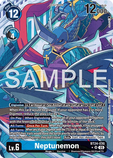 Neptunemon BT24-030 (Alternate Art)