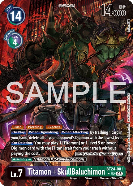 Titamon + SkullBaluchimon BT24-081 (Alternate Art)