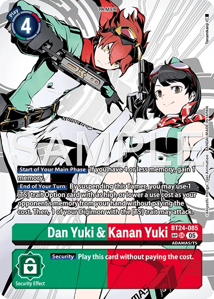 Dan Yuki & Kanan Yuki BT24-085 (Alternate Art)2