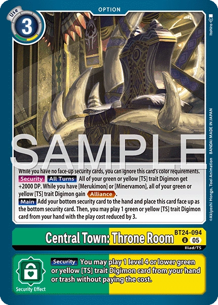 Central Town: Throne Room BT24-094