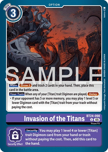 Invasion of the Titans BT24-098