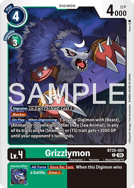 Grizzlymon BT25-051