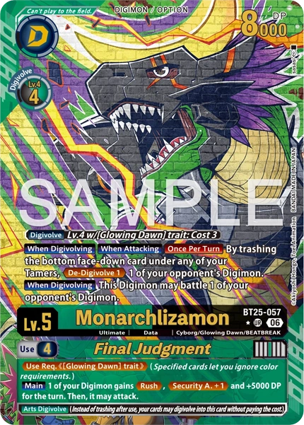 Monarchlizamon / Final Judgement BT25-057 (Alternate Art)