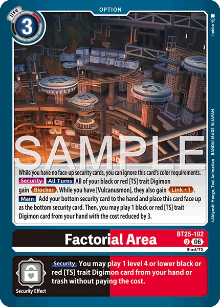 Factorial Area BT25-102