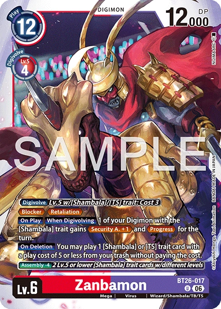 Zanbamon BT26-017