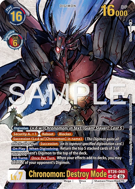 Chronomon: Destroy Mode BT26-060 (Alternate Art)2
