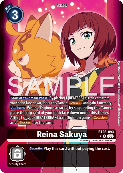 Reina Sakuya BT26-093 (Alternate Art)