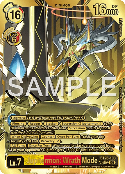Jupitermon: Wrath Mode BT26-103 (Alternate Art)2