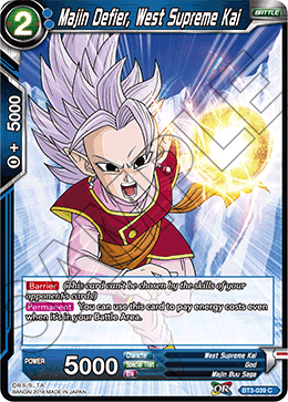 Majin Defier, West Supreme Kai BT3-039