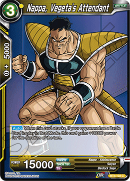Nappa, Vegeta's Attendant BT3-102