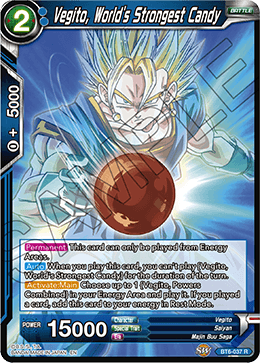 Vegito, World's Strongest Candy BT6-037