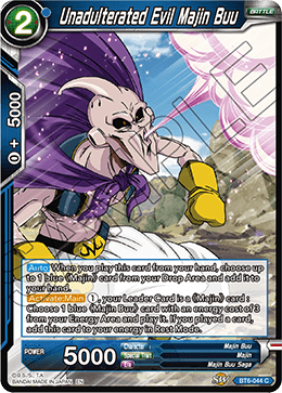 Unadulterated Evil Majin Buu BT6-044