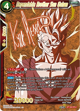 Dependable Brother Son Gohan BT7-006 (Special Rare Signed)
