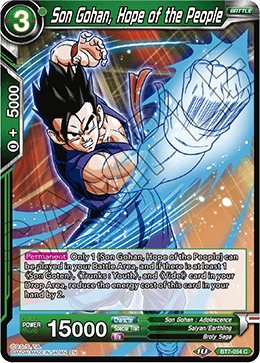 Son Gohan, Hope of the People BT7-054