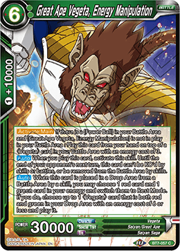 Great Ape Vegeta, Energy Manipulation BT7-057