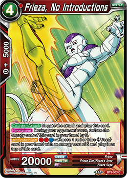 Frieza, No Introductions BT9-003