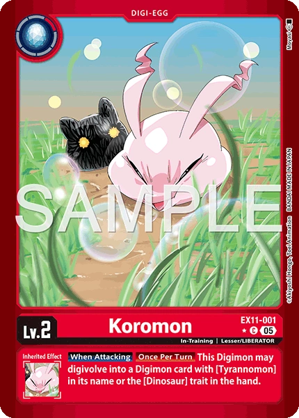 Koromon EX11-001 (Limited Common)