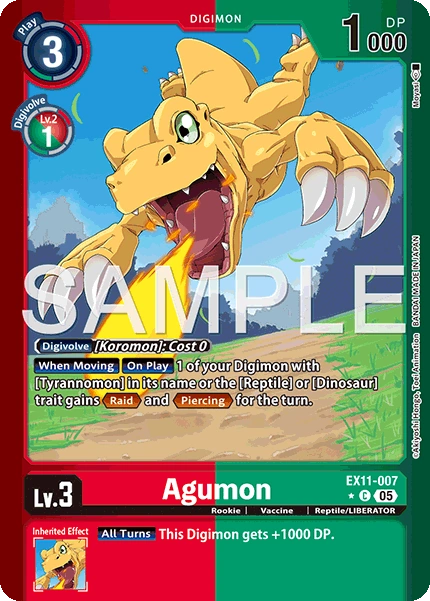 Agumon EX11-007 (Limited Common)